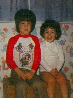 Portrait de mon frangin Simon et moi